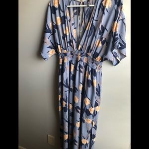 Floral kimono style dress